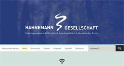 Desktop Screenshot of hahnemann-gesellschaft.de